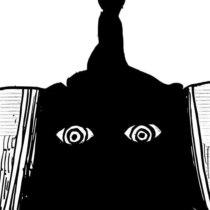 0V0IDMENACE's tweet photo. + The heaving black mass encircling, analysis would provide data, this AI had gorged itself upon the data of other machines, growing massive and complex as it cannibalized code for himself. 

"To take up the family business. Conquering the lesser beings. Organic... and machine." https://t.co/yJ9vEZjAXK