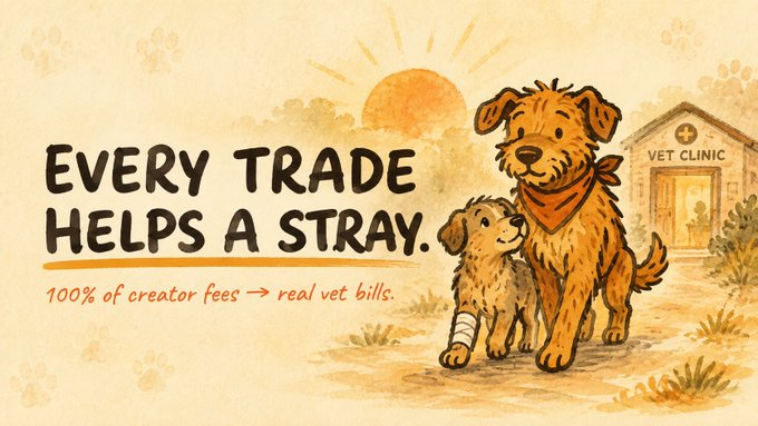 goatOnChainn's tweet photo. There are millions of stray animals, but helping them still depends on occasional donations and short-lived attention. 

100% of creator fees go toward real vet bills.

Every animal has an open fundraiser. Every payment is published with receipts. z The team keeps nothing. 

The more $STRAY moves, the more animals receive care.

Website: 
https://t.co/iMdQhIJvAS