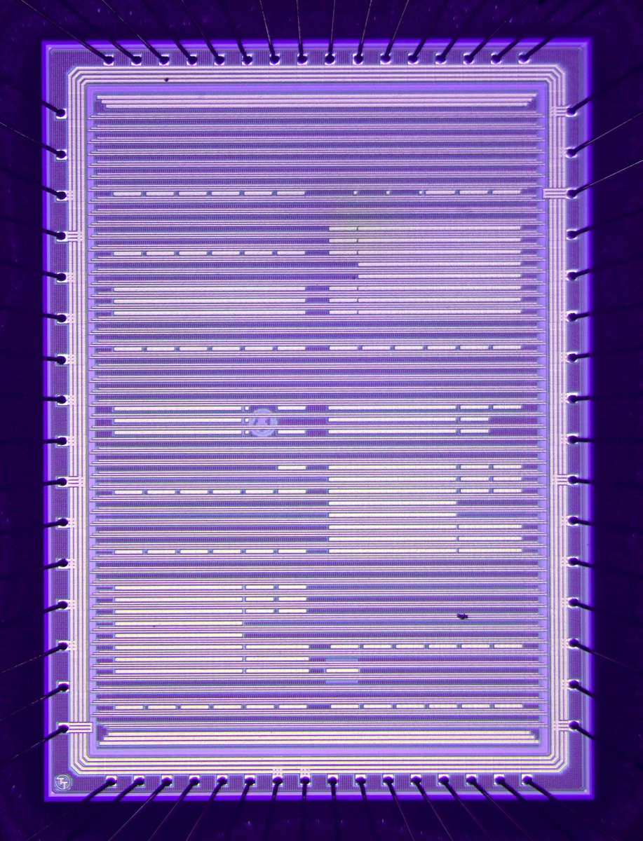 tinytapeout's tweet photo. Georgous chips from IHP!

This chip has a RISCV by @splinedrive , an Atari 2600 and a LGN hand-written digit classifier by @__ReJ__ , and some original silicon artwork by @Bleeptrack 

For all the details: https://t.co/zw6sB48ZKC

#ASIC #opensource #silicon #TinyTapeout https://t.co/ojGeMAOkp6
