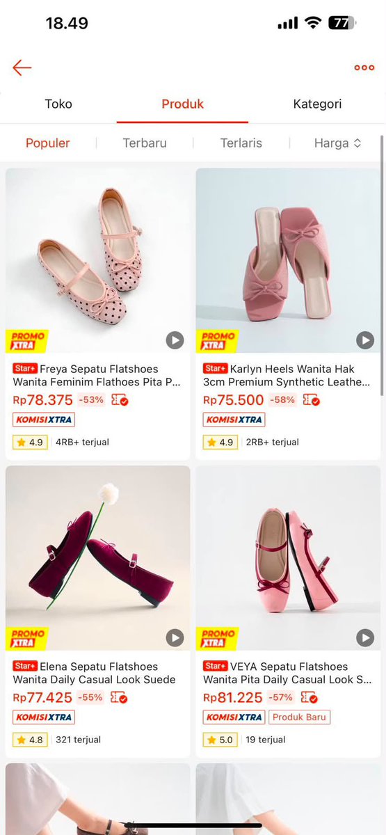 syash___'s tweet photo. SIAPA YANG BILANG FLATSHOES ALA PINTEREST HARUS MAHAL?😭

Nih aku nemu hidden gem flatshoes yang modelnya cakep-cakep, tapi harganya cocok untuk kaum-kaum karjimut gaji UMR😍🤍 https://t.co/9FTKC9ypKf