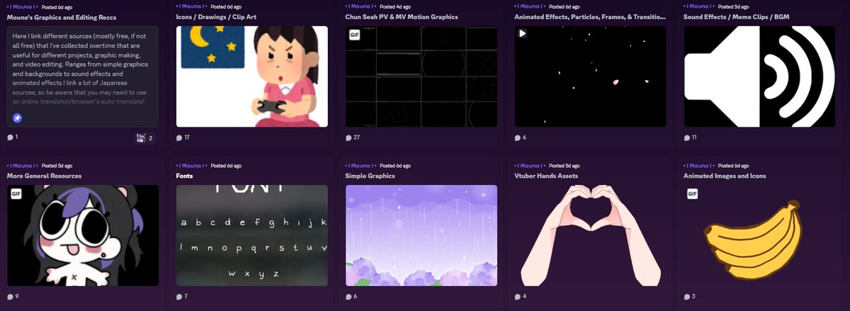 Mouno_VT's tweet photo. FREE RESOURCES!

Not sure how many people this will reach, but I've made a forum on my Server where I posted a bunch of resources that I think are helpful for those who do Graphics and Video Editing/MVs or want to get into it!

#Vtuber #Graphics #VideoEditing #Content #MV
🔗🔽 https://t.co/eXJAGiGMXS