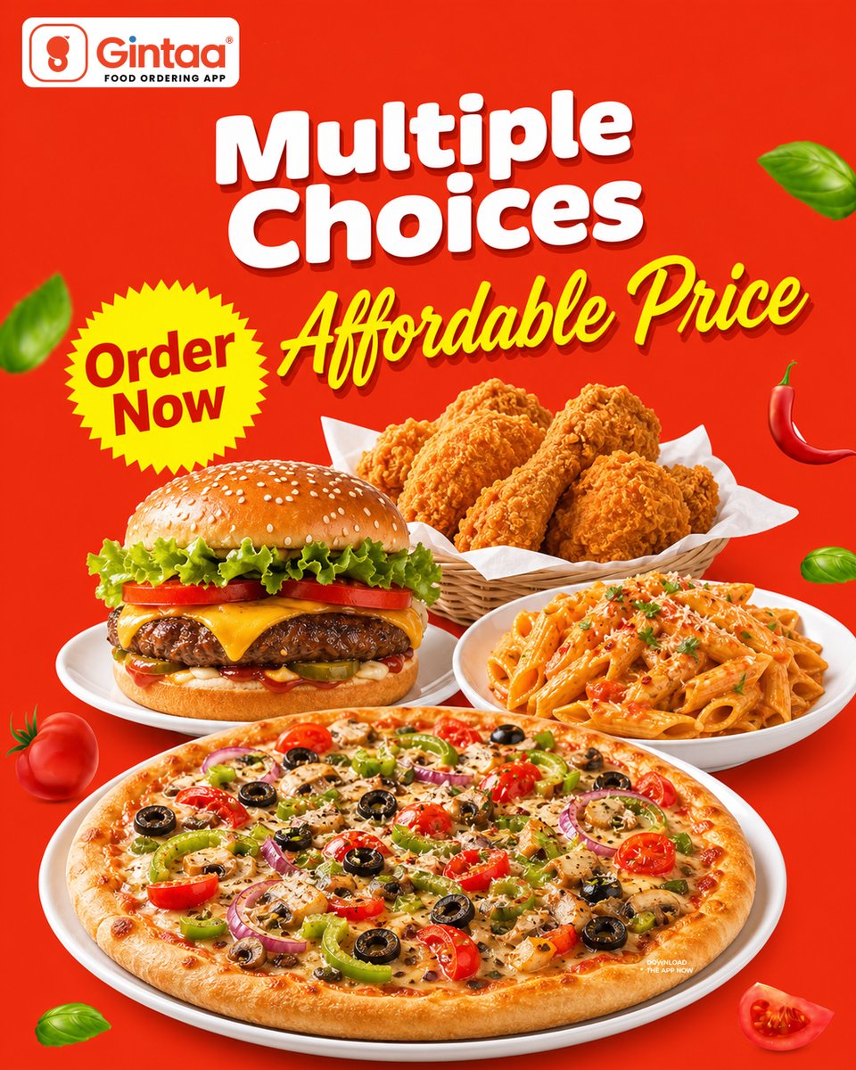 gintaafood's tweet photo. Burger 
Pizza 
Pasta 
ya Fried Chicken — order karo, ₹99 se start!
Download Gintaa &amp; satisfy your cravings today. 

#Gintaa #FoodUnder99 #FoodDeals #KolkataFood #FoodDelivery #Foodie #AffordableFood https://t.co/2pAChibpi1