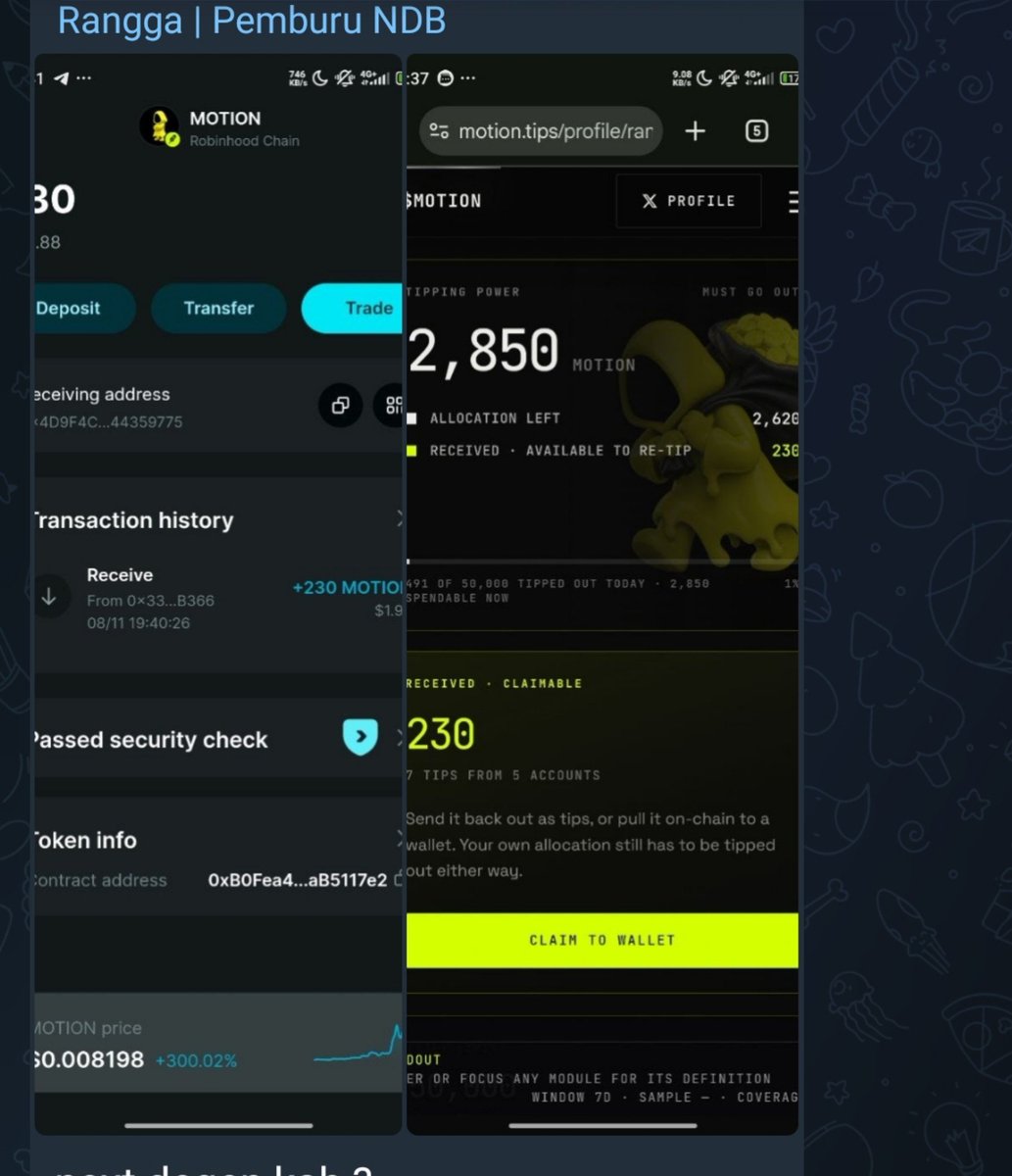 Airdrop_NexGen's tweet photo. Instant Alpha Airdrop From @motiontip @tipmotion Will the Yapping meta live in the Robinhood era?

What do you think? Please leave a comment about this. https://t.co/5mbQDh33wv