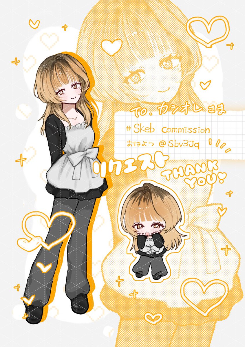 Sbv3Jq's tweet photo. #Skeb 納品しました🧡✨ https://t.co/3PURF5Cv4I