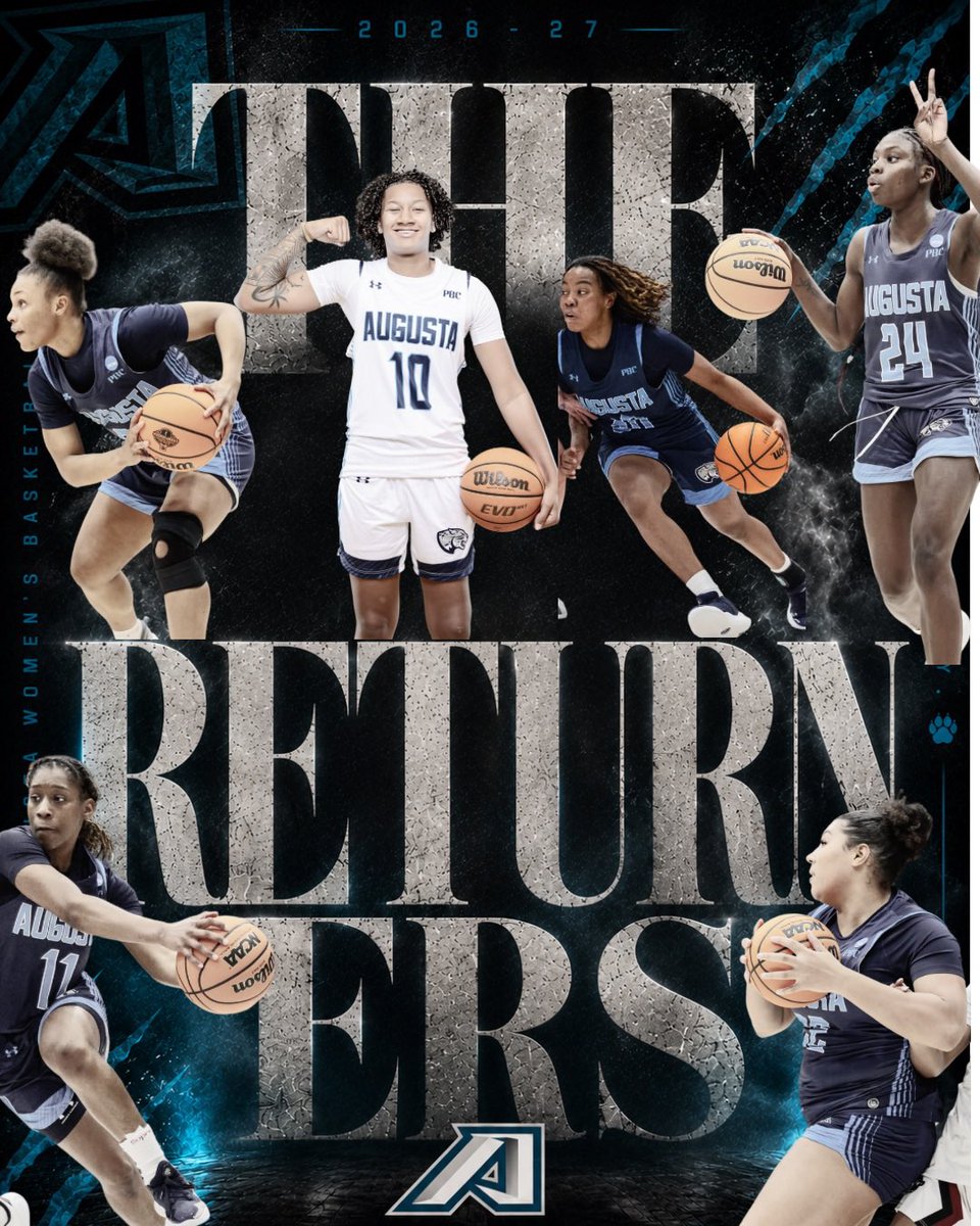 AUG_WBB's tweet photo. Familiar faces. Same vision. Same mission. 🐾

Welcome back your 2026–27 RETURNERS! 💙🩵 https://t.co/oYCrSGQ861