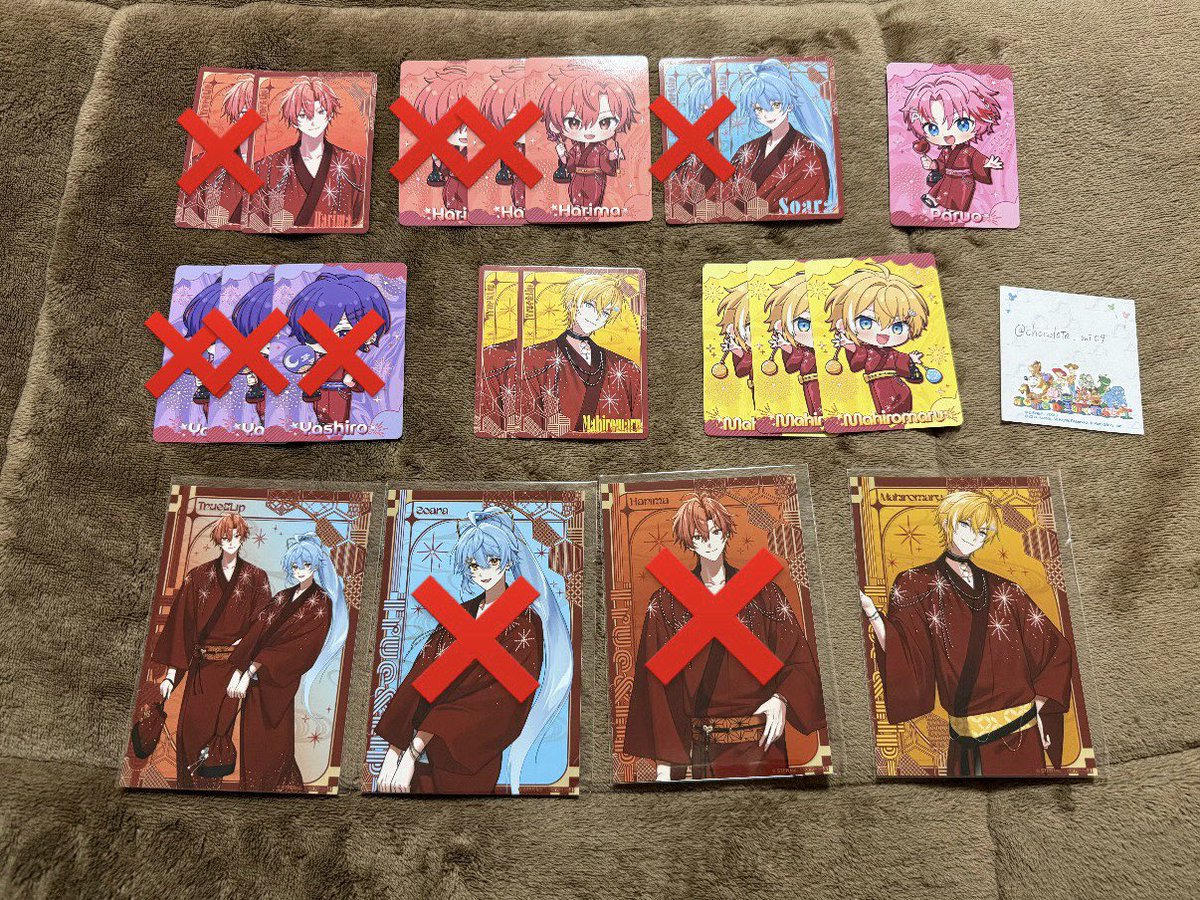 chocolate_mi09's tweet photo. @06mwo 検索より失礼します。
当方下記画像所持しております。
ランダムカード🩷️さんデフォと🤍さんデフォの交換可能でしょうか？
ご検討よろしくお願いいたします。 https://t.co/6dWW1w6uY7