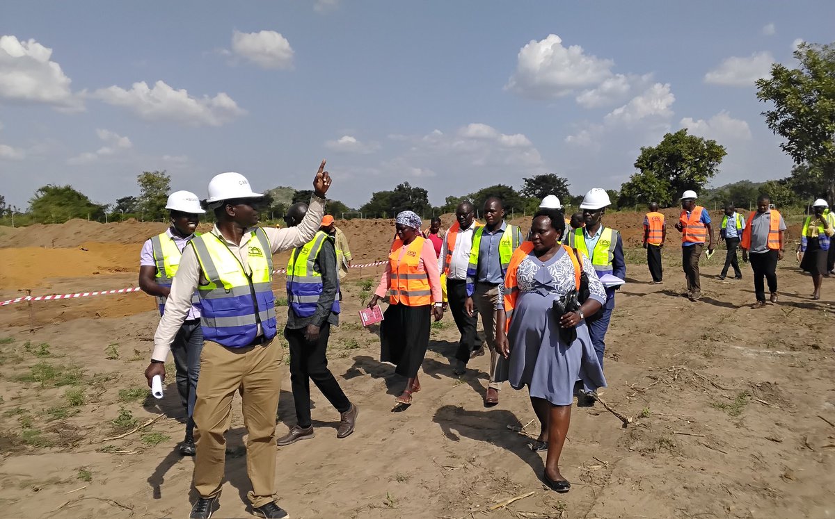 AmuriaDLG's tweet photo. Site meeting is underway way at Willa Seed School. Government has allocated more than 3 billion for the construction of infrastructure at the school. https://t.co/TUVsXWIa7c