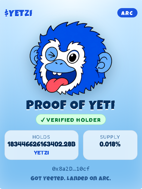 yetzionarc's tweet photo. Website is LIVE!   
https://t.co/zB44eQca5C 

Enter the Cave and get your Proof of Yeti.  

Got yours? 
Show us your Proof of Yeti below ⬇️ https://t.co/j3Vh5ZvLBG