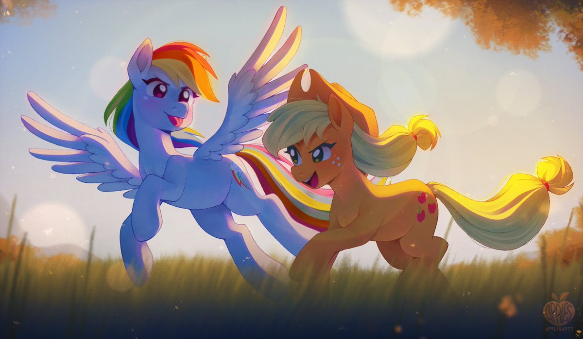 applesartt's tweet photo. Frolicking Ponies

#AppledashDay2026 #Appledash https://t.co/pxWqIFnnp0