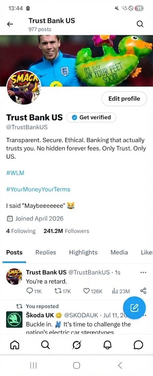 TrustBankUS's tweet photo. Out of Context https://t.co/Cfr4YJktlD