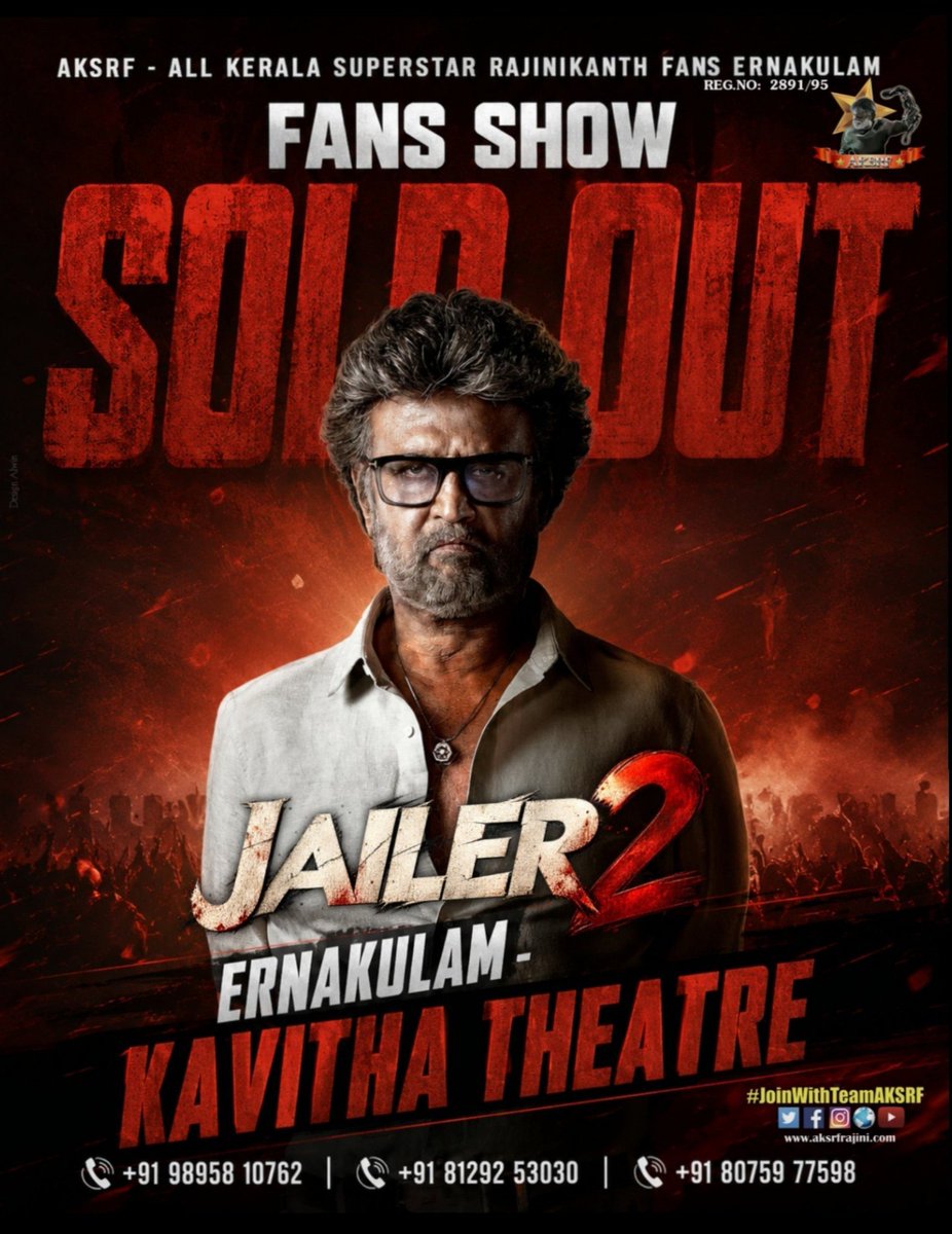 TeamSRajini's tweet photo. #Jailer2 Fans Show 🔥 https://t.co/W6YXDd7rQG