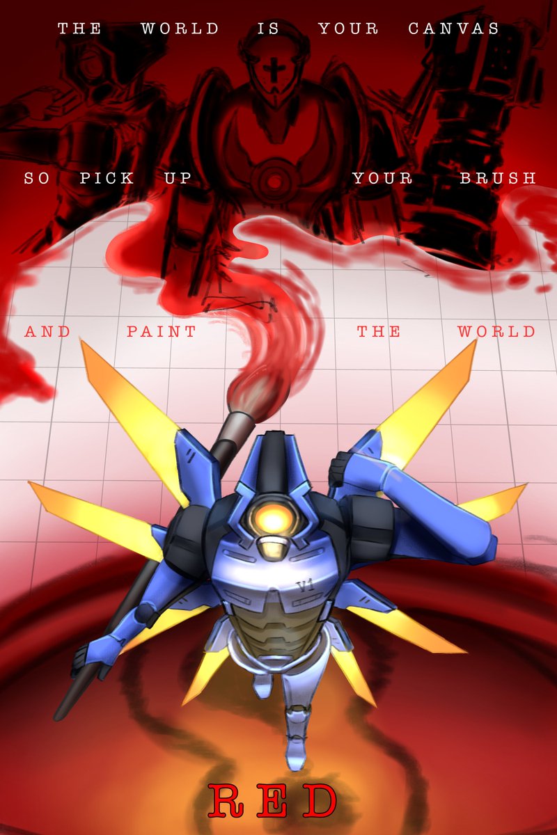 Envioustaryblue's tweet photo. Once upon a time V1 destroyed my art block. They are back to demolish it once again as a treat.
#ultrakill https://t.co/ZQ3xFWWJvq