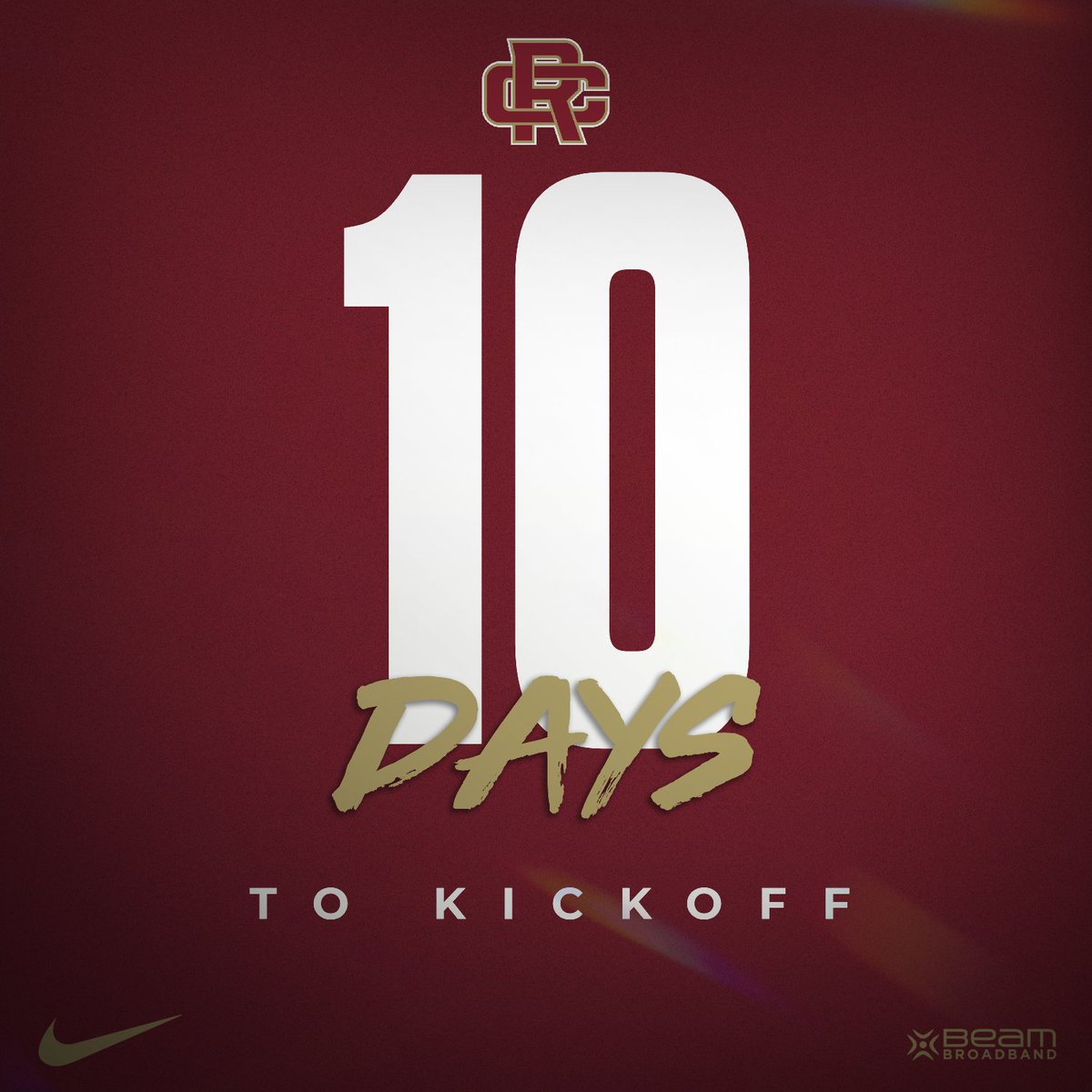 RCAthletics_57's tweet photo. 10 DAYS TO KICKOFF 
Warrior Nation, the wait is almost over. Get your gear ready and mark your calendars. Football season is BACK.! #WarriorNation #RCHS #CountyFootball https://t.co/Wb4cuZjQDb