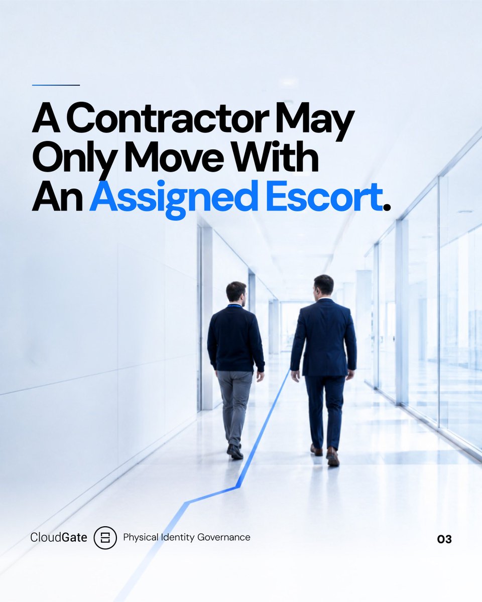 soloinsightinc's tweet photo. In a high-security environment, “visitor” is not a simple category.

Sponsorship, escort rules, restricted-area access, purpose, and scope all matter.

CloudGate helps govern visitor access so authorization and movement stay aligned.

https://t.co/kuA67s2Kcc https://t.co/qiJLfFQUgf