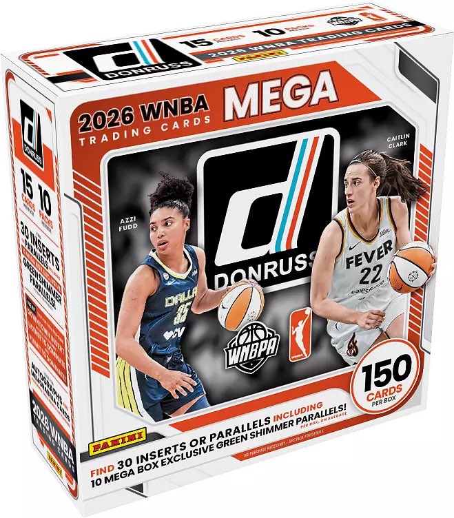 FastBreakCards's tweet photo. 2026 Panini WNBA Donruss #ad
 
Mega, $44.99:
https://t.co/SWAVwbkwHV

Value, $24.99:
https://t.co/D1NGqM3V6f https://t.co/b8ywEdQZNn