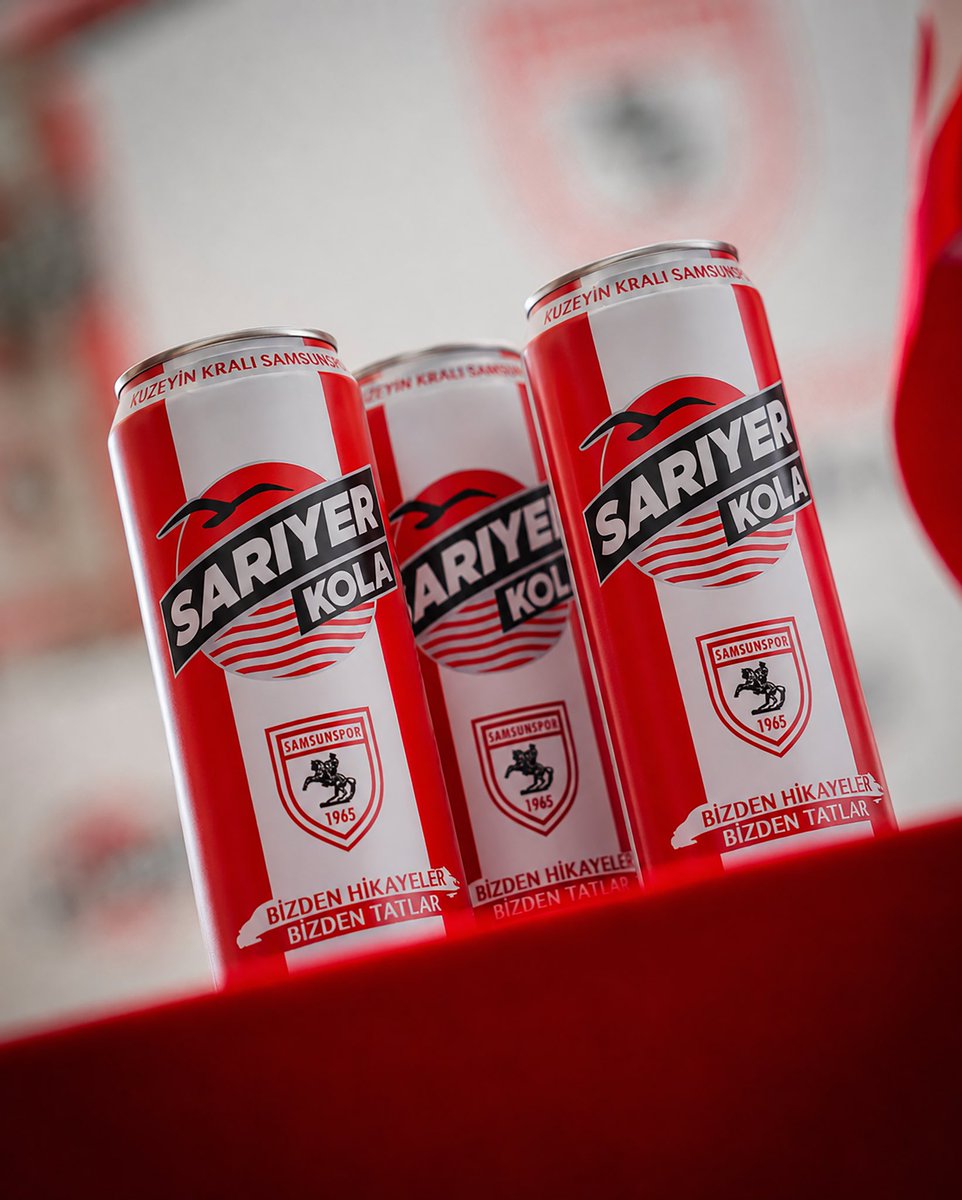 sariyericecek's tweet photo. Yepyeni bir hikâyeye başlıyoruz! 👑🔴⚪️

Sarıyer Kola olarak Samsunspor’un yanında olmaktan, kırmızı-beyaz sevdaya ve tribünlerin coşkusuna ortak olmaktan gurur duyuyoruz.

Birlikte nice zaferlere! ⚽️

Bizden Hikayeler, Bizden Tatlar
@Samsunspor https://t.co/STIIi4HxAC