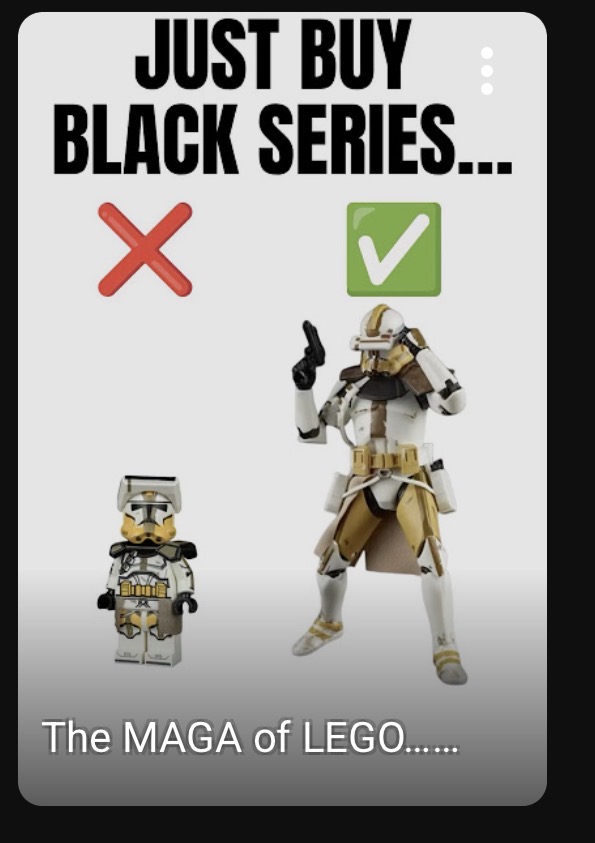 Kerrcarr01's tweet photo. What the hell is going on with the clone side of Lego fans?? 😭😭 https://t.co/v2UPTcHsAj