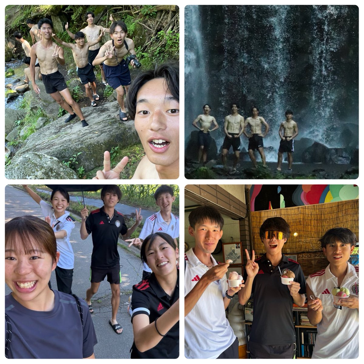 KGUSprintTeam's tweet photo. 菅平合宿〜オフショット〜
部活でのオンとオフの切り替えがしっかりしています！
先輩、後輩関係なく仲が良くてこの合宿でより交流が深まりました！ https://t.co/3hShP1q83n