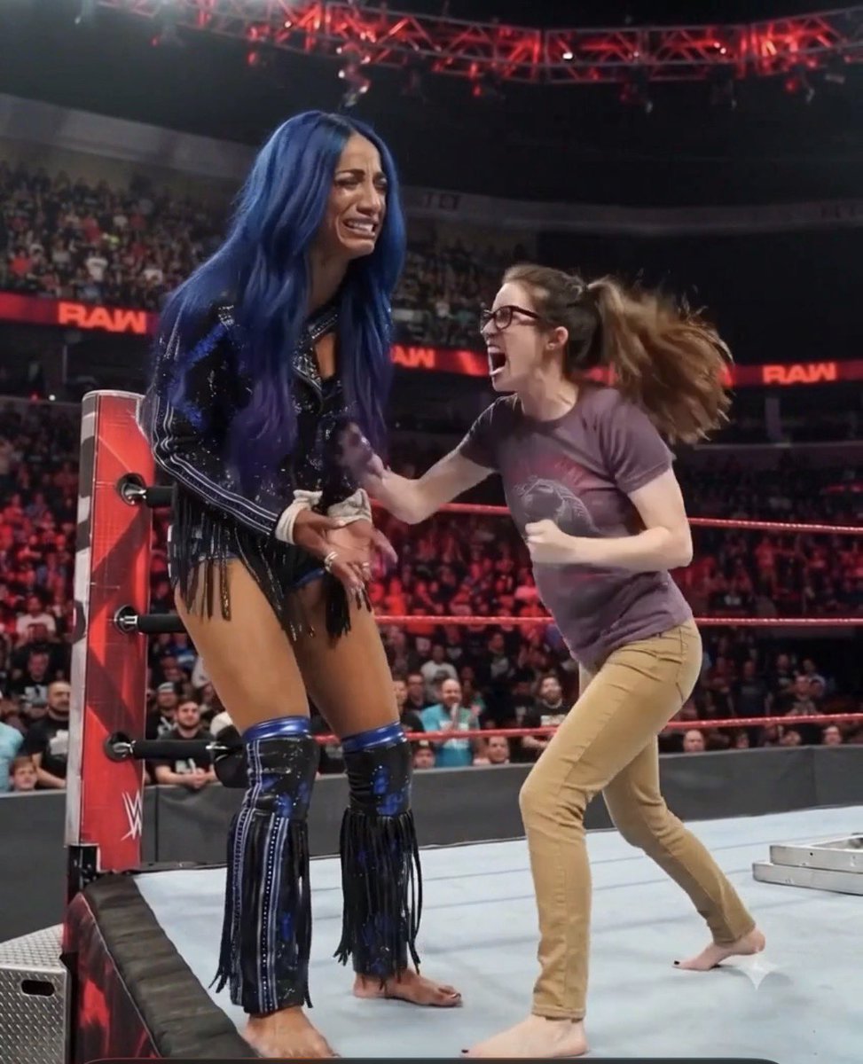SheIsKnockedOut's tweet photo. Another bellypunching destruction from Nerdy Nora!

This time, a 15 foot tall Sasha Banks gets reduced to tears after a belly beatdown! https://t.co/2S9NnGK0Kz