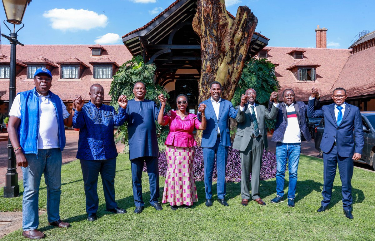rigathi's tweet photo. WANTAM is real and will happen one year from today. 

The leaders in the United Alternative Government are committed that we MUST and we SHALL present to the people of Kenya one Presidential candidate through whatever formulae. 

One year to the 2027 General Election, we met this afternoon and renewed our commitment that no matter what, we shall have one single presidential candidate to send Mr. William Ruto home and restore our country and the dignity of Kenyans. 

Thank you my sister the Iron Lady Hon. Martha Karua for being the mother of our liberation and always bringing us together.

Thanks my brothers Hon. Justin Muturi, Dr. Fred Matiang'i, Hon. Peter Munya, Hon. Lenny Kivuti, and Hon. Eugene Wamalwa and Hon. Mohamend Ali - Representing my cousin Dr. Stephen Kalonzo Musyoka.