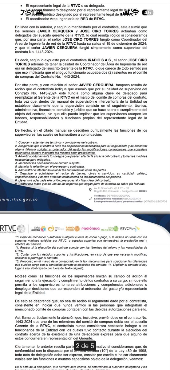 losetodo_col's tweet photo. Nunca esos comité fueron aprobados por lo que establecía el contrato según lo que consta en los documentos, y aquí empieza todo: 1. Se inventaban compra de equipos que nunca entregaban con el apoyo de Ciro coordinación de radio, ingeniero de campo Frank Arrieta, donde le daba el aval, Andrei Mateo Aguilar, que trabaja para rtvc y era iradio, Luis Leonardo Molina que le aprobaba todo, y Marisol Cantillo, quien le aprobaba pagos sin el llenó de los requisitos, aprobaban anticipos sin realizar las obras, lo más grave aún instalación de estaciones de TDTy contratos fumado, en predios que no han demostrado titularidad, y donde hoy es estaciones no se pueden prender por qué están en zonas ilegal, con firma que no son los propietarios.