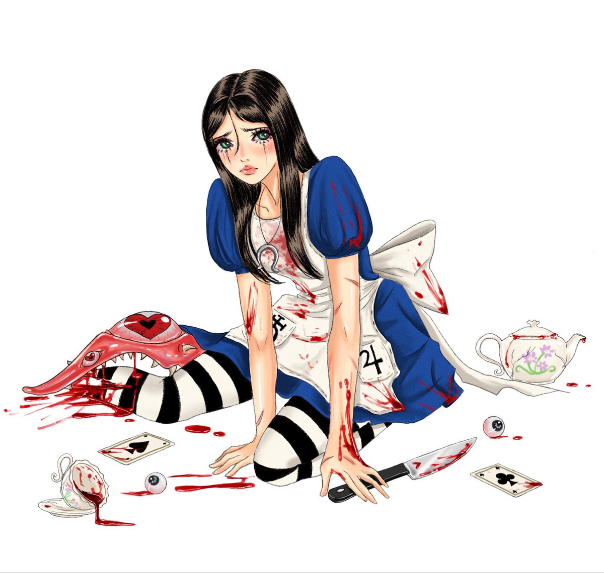 bl00dina_'s tweet photo. Commission 🃏🔪🩸 https://t.co/maV2MhVixY