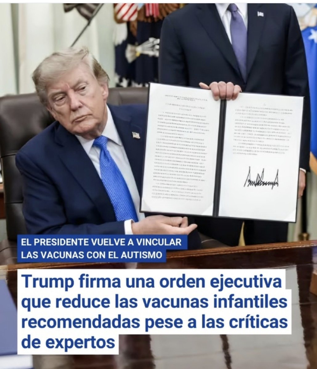elzorrotacneno's tweet photo. Durante años he sostenido públicamente que existe un vínculo que merece investigarse seriamente entre la vacunación infantil y el aumento de los diagnósticos de autismo.
Por decirlo, muchas veces la respuesta no fue debatir: fue etiquetar. “Antivacunas”, “desinformación”, “eso ya está resuelto”.

Ahora resulta que el debate se instaló en la Casa Blanca.
Donald Trump acaba de ordenar una reducción del calendario de vacunación infantil estadounidense y ha vuelto a poner sobre la mesa sus cuestionamientos sobre las vacunas y el autismo. 
Su secretario de Salud, Robert F. Kennedy Jr., lleva años insistiendo en investigar el asunto. 
Reuters incluso informó que Kennedy llegó a plantear destinar 5.000 millones de dólares del NIH a investigar específicamente una posible relación entre vacunas y autismo, aunque el proyecto no siguió adelante. 

La medicina convencional sostiene actualmente lo contrario: afirma que determinados estudios epidemiológicos no han encontrado una relación causal entre vacunación y autismo. 

Pero mi posición siempre ha sido otra: cuando observamos un incremento extraordinario de diagnósticos de autismo, investigar todas las exposiciones ambientales y médicas de la infancia no debería estar prohibido.

Y ahí está el punto. La ciencia verdadera no debería tener preguntas prohibidas. 
Si las vacunas no tienen ninguna participación, que una investigación independiente, transparente y suficientemente amplia vuelva a demostrarlo. 
Y si determinados componentes, combinaciones, edades, susceptibilidades genéticas o calendarios merecen estudiarse mejor, que también se investiguen.

Pedir investigación no es negar la ciencia.
Es exigirla.

Hoy Trump y Kennedy han llevado una discusión que durante décadas permaneció en los márgenes de la llamada ciencia. 
Yo no necesito que Trump me dé la razón. Pero sí celebro que una pregunta que tantos padres y profesionales hemos formulado durante años ya no pueda simplemente ser silenciada con una etiqueta.