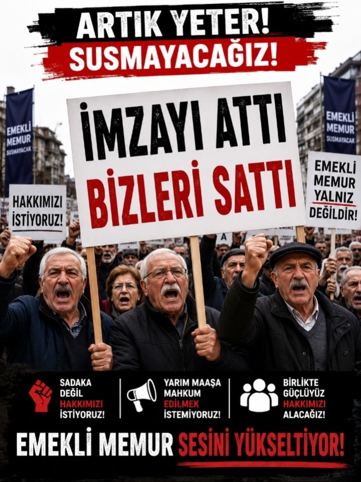 Bora82305579's tweet photo. Tam 39 aydır söylemekten dilimizde tüy bitti; #Memur ve #EmekliMemur aynı toplu sözleşmeye dahildir. 
Birine ne verdiysen, öbürüne de kanunen vermek zorundasın.
Şimdi, her bir emeklinin 1 milyon lira alacağı birikti, işler bu hale gelene kadar neredeydiniz?
Sarı #SendikaNerede ? https://t.co/kXpxhlbjoH