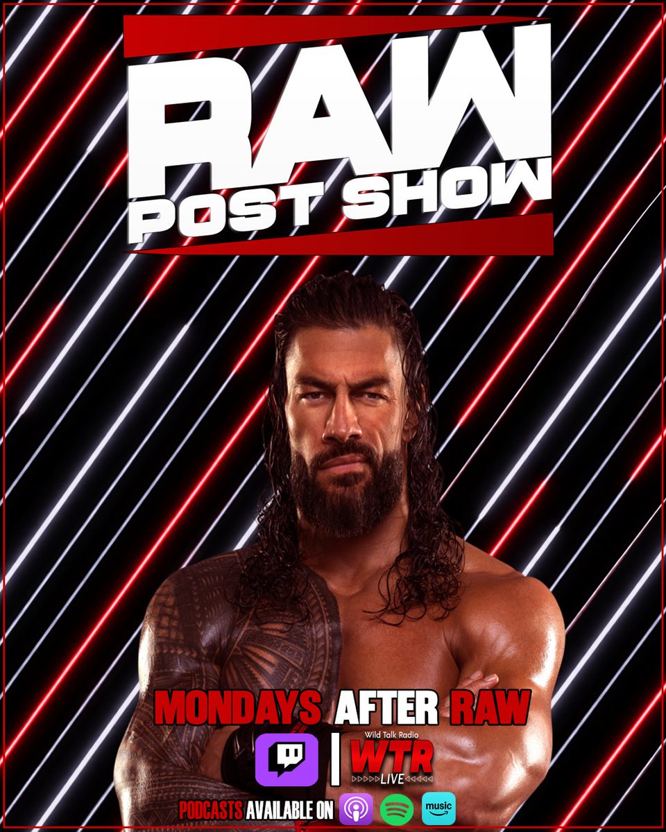 RackRadioShow's tweet photo. 🗣Listen Now!
📢PODCAST: #WWERAW Post Show 08-10-26
🎧https://t.co/OnK5nqiLQZ
🌐https://t.co/kuGzNFv8Xd
🎵https://t.co/XgelLtb0Oa @ApplePodcasts
🎶https://t.co/1RgITP5vVD @Spotify
🔊https://t.co/R5NwBkRoWf @AmazonMusic
#RAWonNetflix https://t.co/eJHRnnCeDC