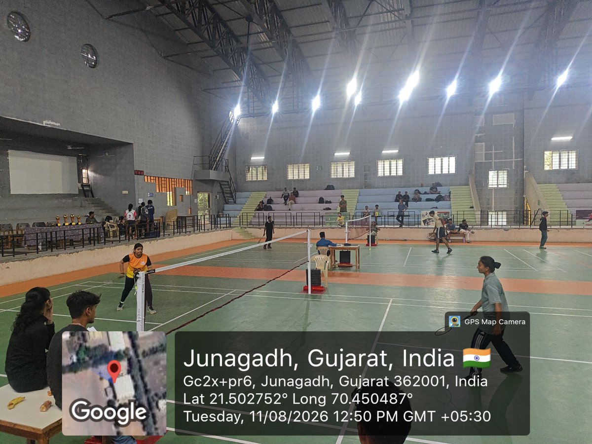 gscveraval's tweet photo. 🏸 GSCV students participated in the Inter-College Badminton Tournament organized by BKNMU, Junagadh on 11 Aug 2026.
Trained by Sports Assistant Mr. Ajaybhai Vadher under the guidance of Principal Dr. Smita B. Chhag.
#GSCV #Badminton #BKNMU https://t.co/mDntGnjK8V