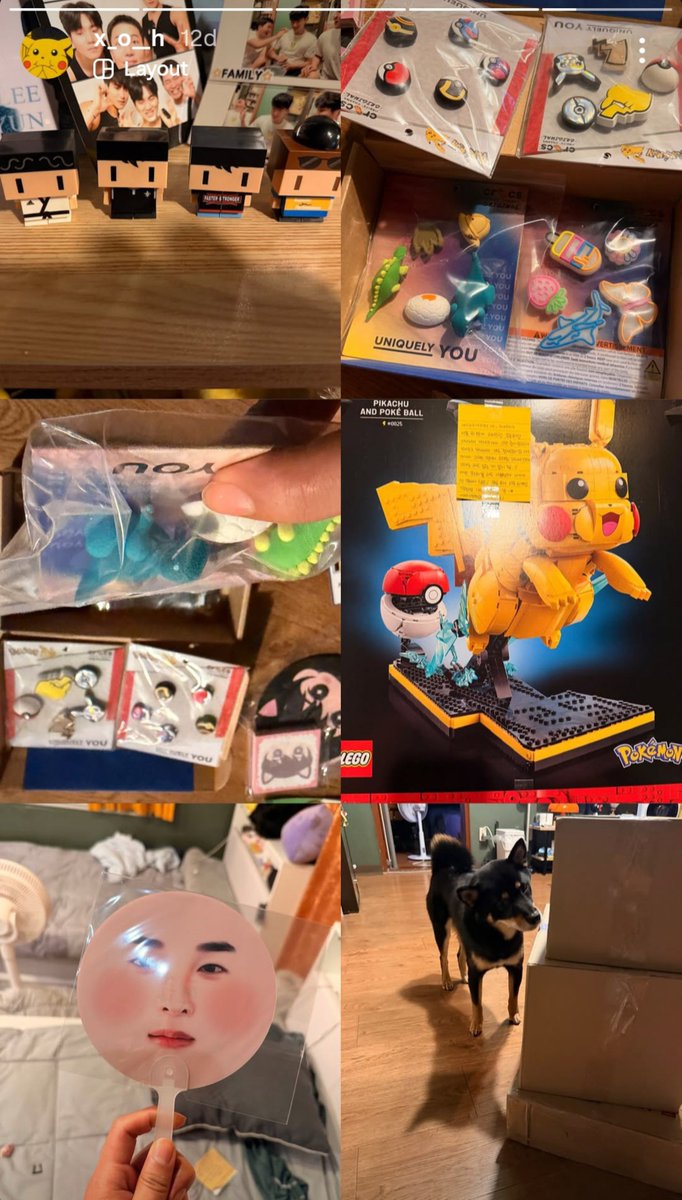 cloudlilbun's tweet photo. ⚡️hyunjun instagram story update:  

seems like hyunjun's early bday gifts from people who love him are starting to arrive😭 he's excited sharing them on his ig channel too. so cute i'm gonna cry
#hyunjun 🐈‍⬛ #hisman4 https://t.co/HdRuxL6W03