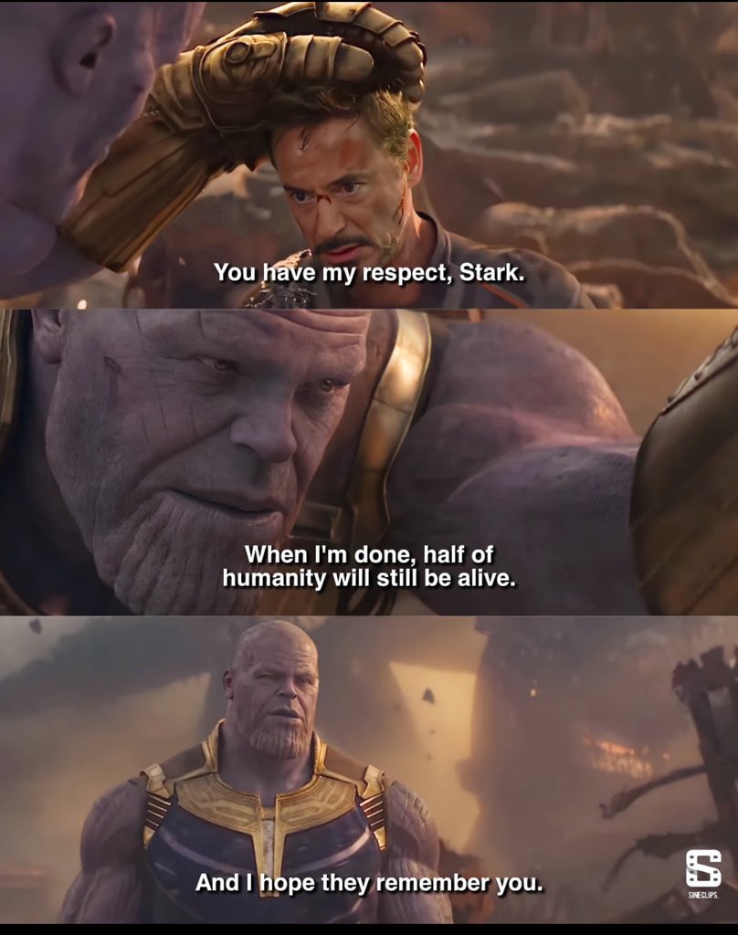 fwmalacyafeez's tweet photo. Why did Thanos respect Tony stark more than any other avengers? https://t.co/H25DWwiewd