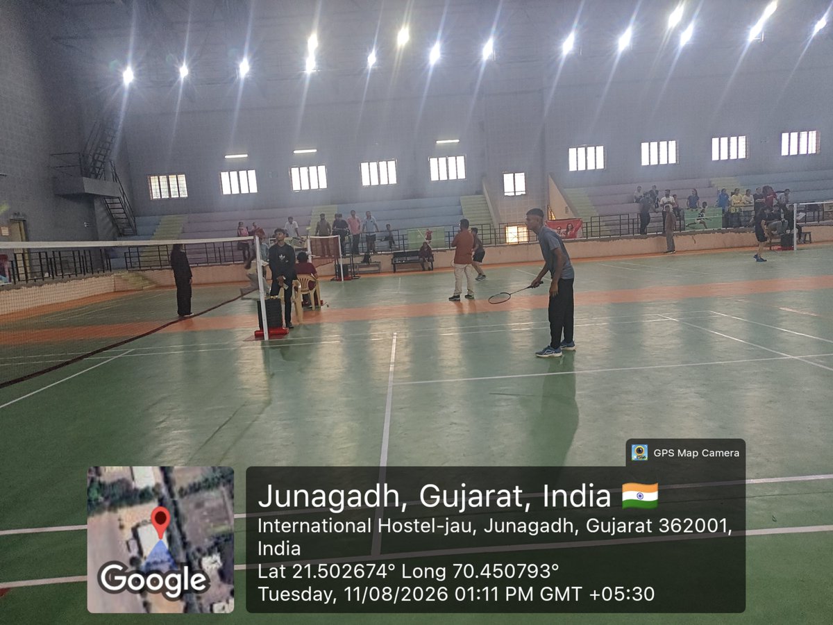 gscveraval's tweet photo. 🏸 GSCV students participated in the Inter-College Badminton Tournament organized by BKNMU, Junagadh on 11 Aug 2026.
Trained by Sports Assistant Mr. Ajaybhai Vadher under the guidance of Principal Dr. Smita B. Chhag.
#GSCV #Badminton #BKNMU https://t.co/mDntGnjK8V