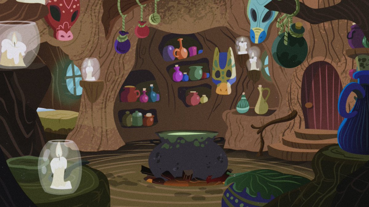StripedVoodoo's tweet photo. “
     ɪꜱ ᴛʜᴀᴛ ᴛʜᴇ ꜱᴏᴜɴᴅ ᴏꜰ ʙᴏɴɢᴏꜱ ? “

- Hut Home .

Deep in the EverFree Forest . Lies a remote and quaint hallowed out Tree home .

 Wind chimes and hollow glass tinctures sound in the wind .

A sign out says.

“  come in at your discretion “ https://t.co/shNCuRbJCS