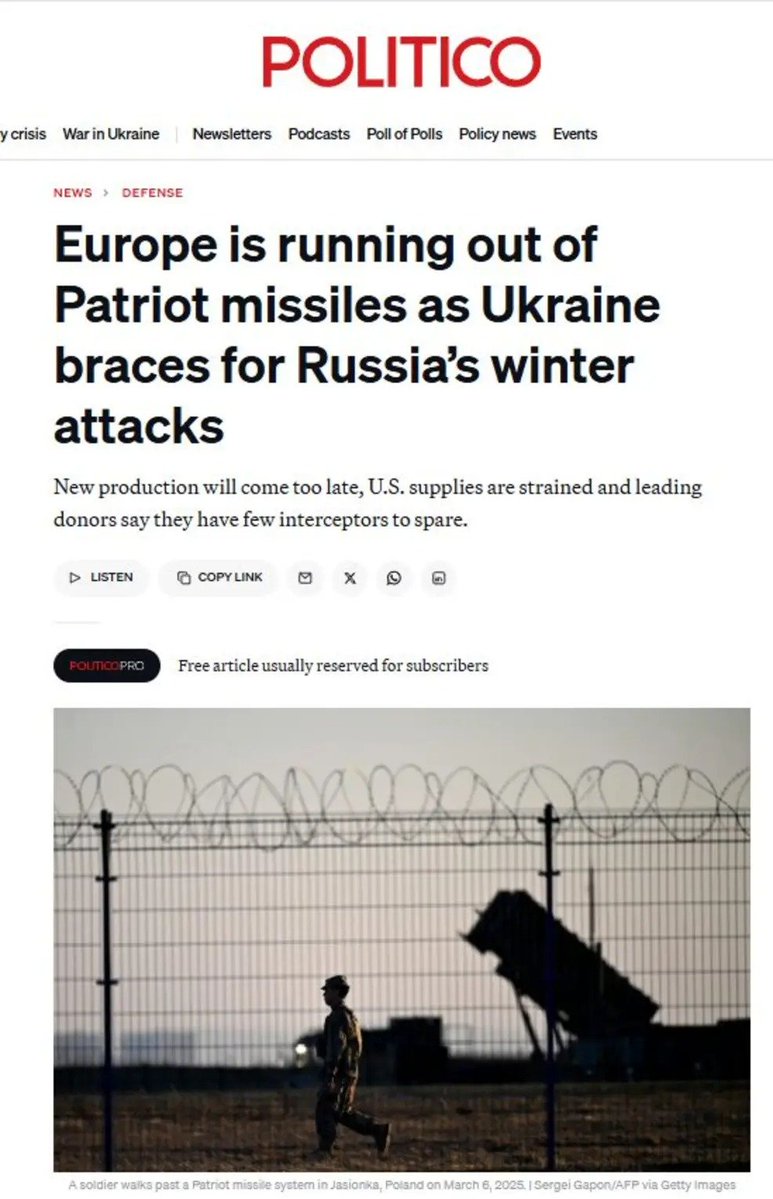 Glenn_Diesen's tweet photo. The political-media establishment in the West supported and celebrated the 40-day campaign of deep strikes against Russia, all reading of their ridiculous scripts that the "tide had turned". They knew well that Ukraine did not have sufficient air defence systems and that Russia would respond to the escalation with ruthless retaliation. As destruction and suffering increases across Ukraine, the NATO countries will not start meaningful diplomacy to put an end to the war. There will also not be any reflection about cause and effect or de-escalation. Instead, there will predictably be comments about how evil Russia is, and some empty words of "standing with Ukraine" accompanied by crocodile tears.