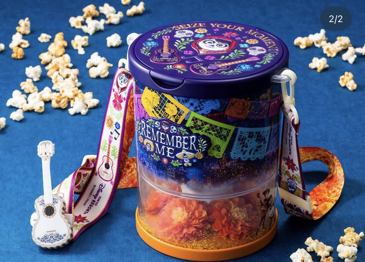 mutter_er's tweet photo. 2026年秋に発売のリメンバーミーのポップコーンバケットかわいすぎる🌼

ほしいけど、バケット結局邪魔だから今後購入しない予定だとおもってレギュラーボックスケース前回買っちゃったんだよねぇ😂

しかし、かわいい🥹 https://t.co/z6p0MFQ04C