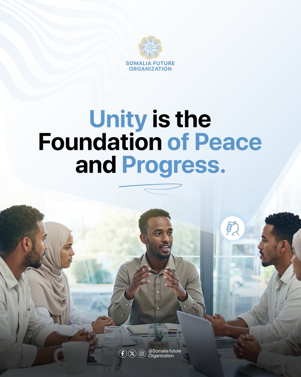 Som_Future's tweet photo. Unity is the foundation of peace and progress.

When we support one another and work together, we build a strong and peaceful community.

#unity https://t.co/2uAI93yNSg