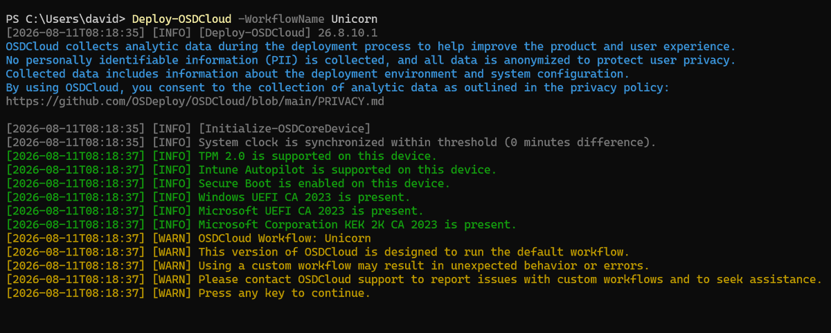 SeguraOSD's tweet photo. #OSDCloud v2 is getting an update soon that may impact custom workflows. If this is you, send me a DM #OSD https://t.co/hcji34HDgA