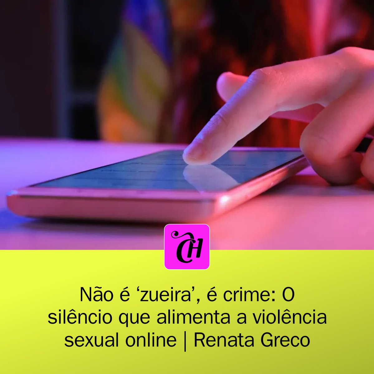 CAPRICHO's tweet photo. 🚨 O silêncio sobre a violência sexual online é tão perigoso quanto o ato em si! Dados revelam que 6 em cada 10 denúncias dizem respeito a crianças e adolescentes. Vamos falar sobre isso? #ViolenciaSexual #FaçaAdenuncia #Safernet
https://t.co/o6IGwiPiaw https://t.co/Rv6ECqaqCU