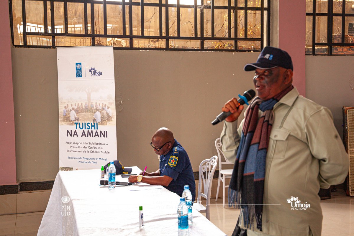 umojainaction's tweet photo. #Bunia /#Ituri Lancement officiel du projet "TUISHI NA AMANI"; financé par  le  #PNUD ) et mis en œuvre par Umoja in Action (UiA). Dans six mois, l'on travaillera à renforcer les mécanismes communautaires de prévention et de transformation des #conflits. https://t.co/gxvT2rUoSL