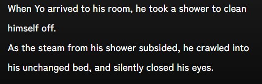 yofactdaily's tweet photo. RE: Yo fact of today! (259)
It's mentioned that he took a bath in Chapter 1, Episode 17, last part.
Like, hell yeah. https://t.co/CYwoUK28A0