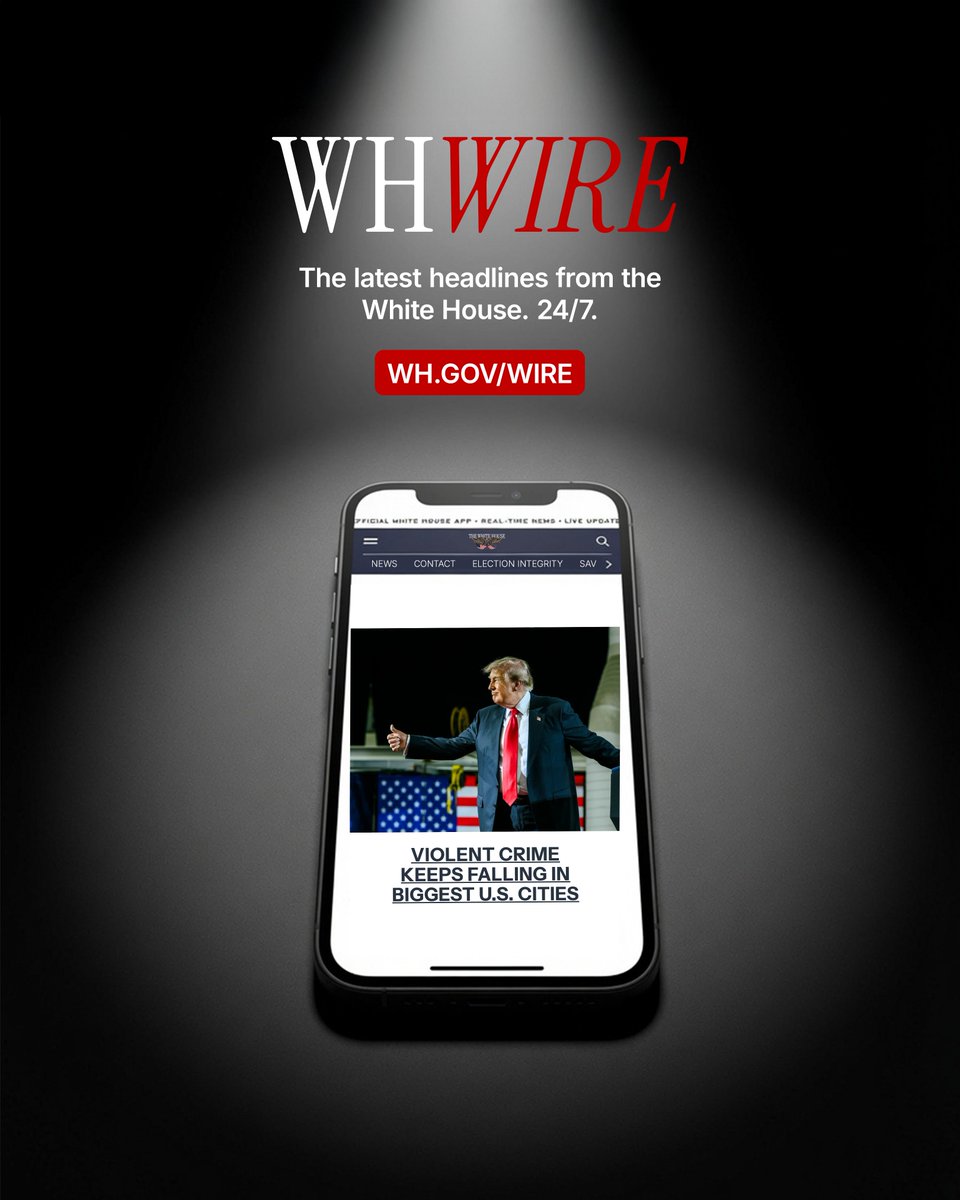 WhiteHouse's tweet photo. They're not ghosting you, they're too busy reading the White House Wire. 

Read what we're reading 📲 https://t.co/fsBmyHq6wy https://t.co/pLoZvENiOm