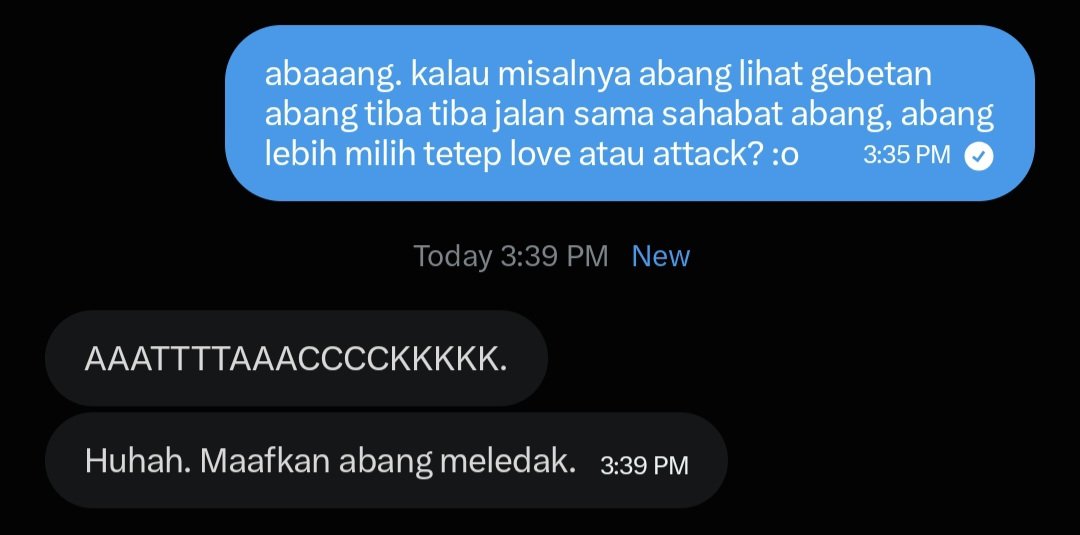 LoverDiandra's tweet photo. jawabannya mulai bervariasi ya.. tapi menurut abang gyuvin sih, dia maunya attack aja 🥲 jadi seperti biasa otaaay :]

+ 1500 buat yang benar
+ 750 buat yang salah
+ 250 tambahan untuk 3 orang yang aku like
+ 500 telat tapi benar
+ 250 telat tapi salah https://t.co/nAQeThPRUL