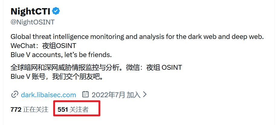 NightOSINT's tweet photo. 感谢大佬们的支持，今日依旧发挥稳定！明日持续互关！！ https://t.co/ICHW0Azy4l