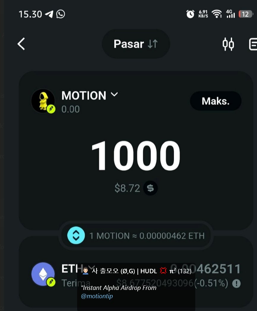 Hafiz90424's tweet photo. masih banyak yg belom ngeh $MOTION udah liv
tiap cashtag/mention/quote yg lo post ke komunitas yg dipantau = poin
poin = allocation buat nge-tip
burn jalan otomatis tiap 30 menit, gak ada yg ngatur manual
@tipmotion
buka https://t.co/olFssEZ42d
worth di-explore sebelum makin rame https://t.co/Xxn1XAxyhf