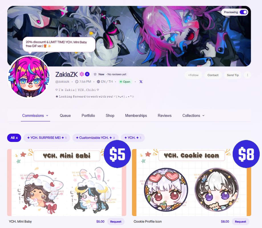 ZzZakiazk's tweet photo. ✨GOT ACCEPTED ON https://t.co/L7rLezkQAt ✨

LIMITED TIME! 20% discount! &amp; YCH. Mini Baby free GIF ver.!🎁💕

↻ + ♡ are reallyyy appreciated!

#CommGG #Commissionopen #opencomm https://t.co/IaYNe5uzf6