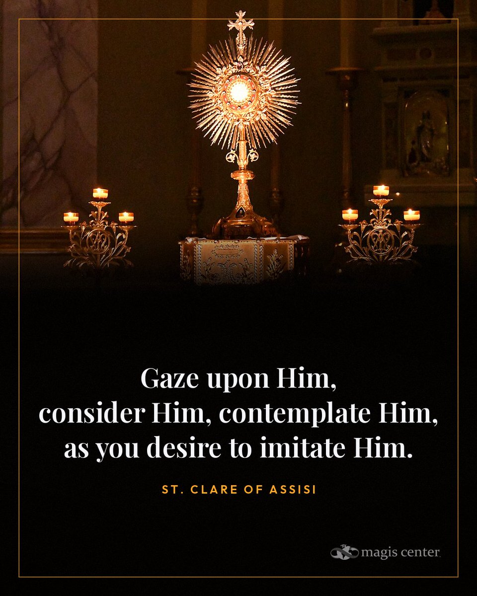MagisCenter's tweet photo. Happy Feast Day of St. Clare!
#catholic #jesus #frspitzer https://t.co/ZR9iQWFqWA