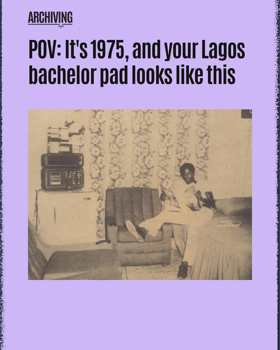 StartArchiving's tweet photo. In 1975, DRUM described this as a “dream room for the bachelor boy.”

The magazine wrote, “The bachelor boy's only dream is to be the boss whenever he is back in his room.” https://t.co/17OusijtCn