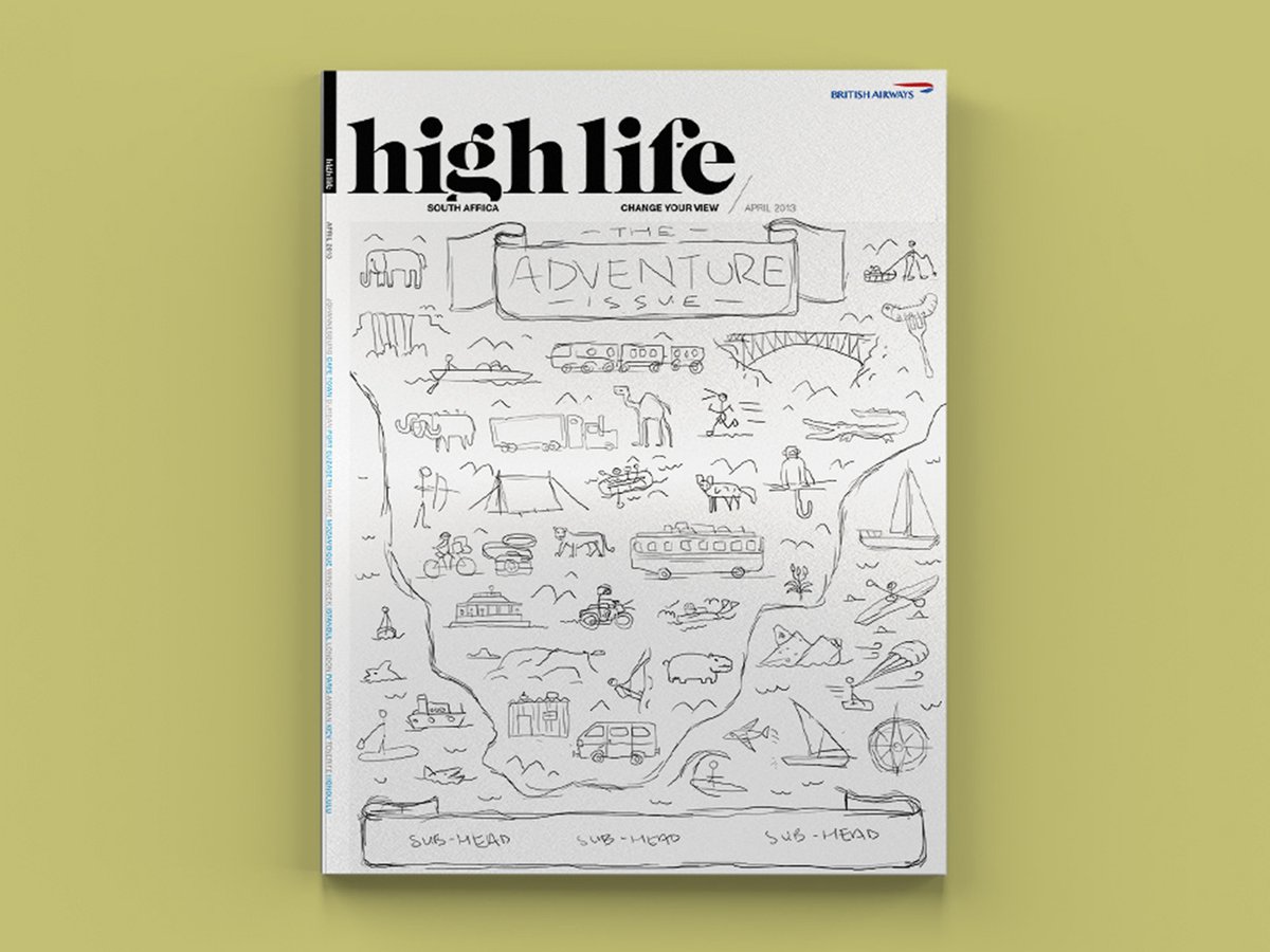 studioMUTI's tweet photo. We've had many adventures in the last 15 years. Here's a cover illustration we created for @british_airways back in 2014 🛬 https://t.co/x2NMSWGzNt