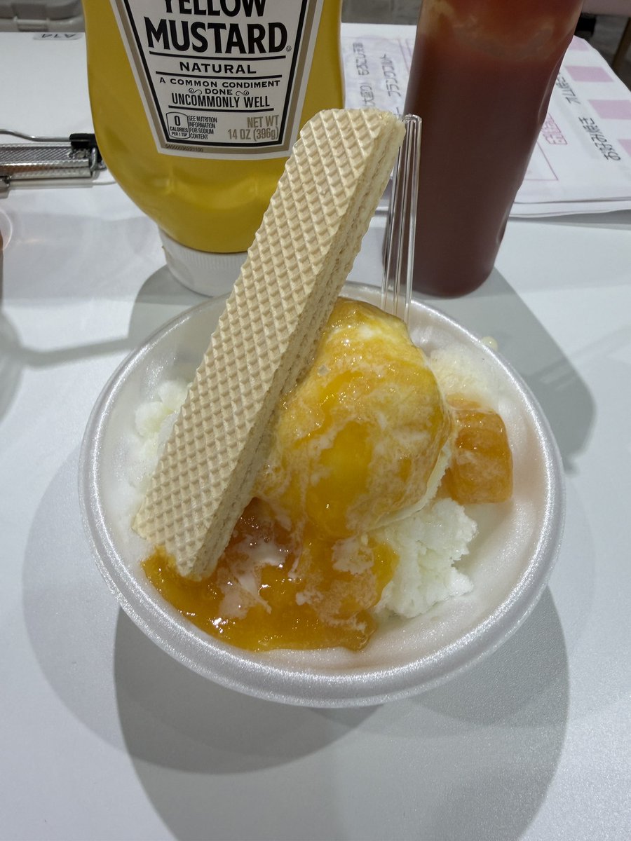 Toohooh's tweet photo. なぜだかお腹がいたい、、、
（マイケチャップとマイマスタードを添えて（仮）） https://t.co/0AYEYS3kxK